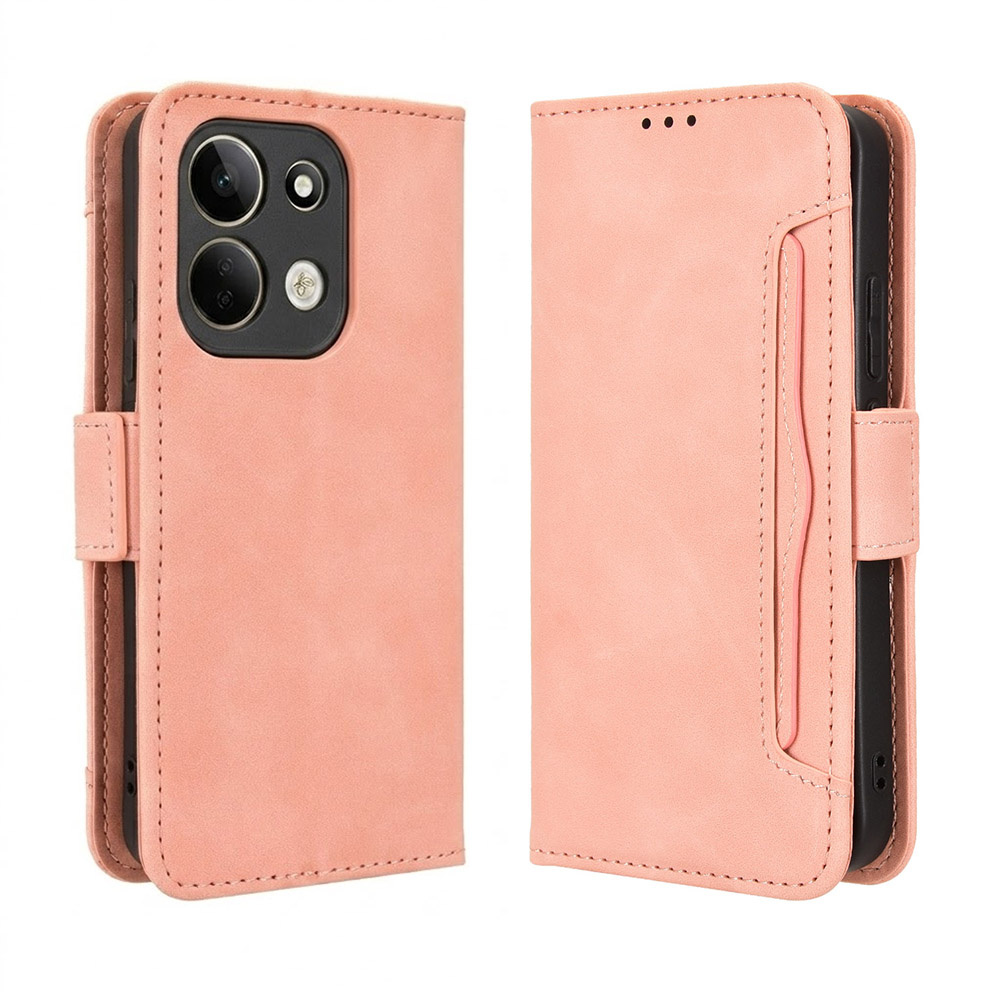 Klapphülle Für Xiaomi Redmi 17 4g/5g, Mit Kartenfach, Pink