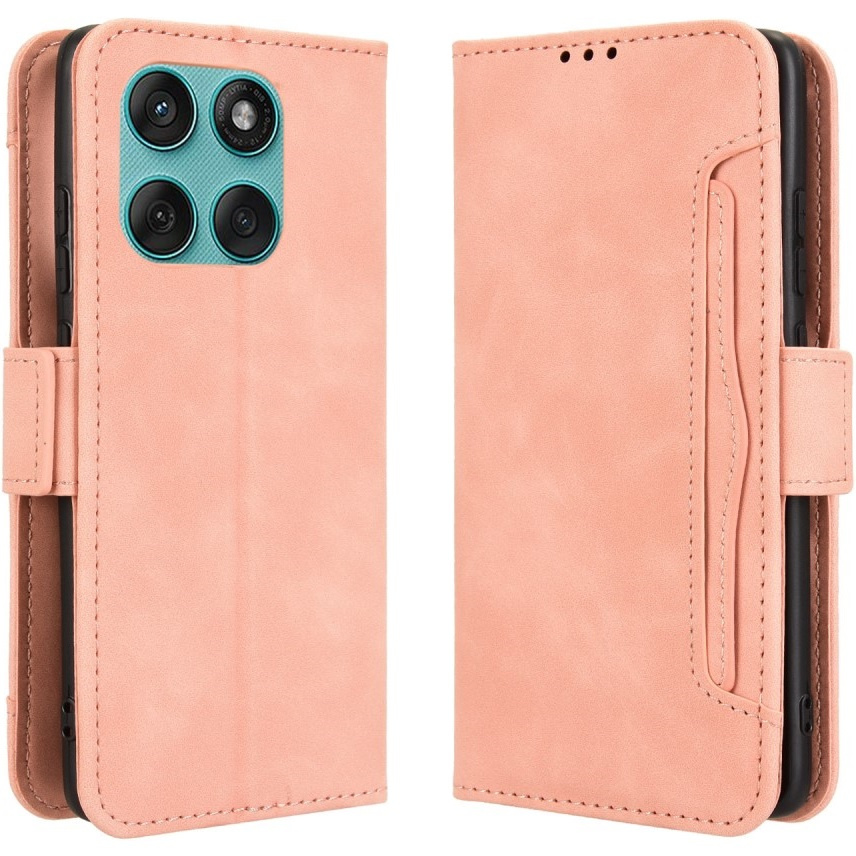 Klapphülle Für Motorola Edge 60 / 60 Fusion, Mit Kartenfach, Pink