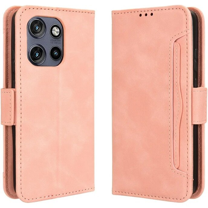 Klapphülle Für Motorola Edge 50 Neo / Motorola Thinkphone 25, Mit Kartenfach, Pink