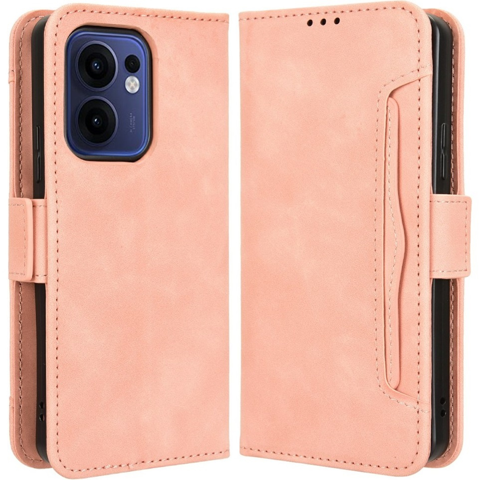 Klapphülle Für Oppo Reno 13f / Oppo Reno 13fs, Mit Kartenfach, Pink
