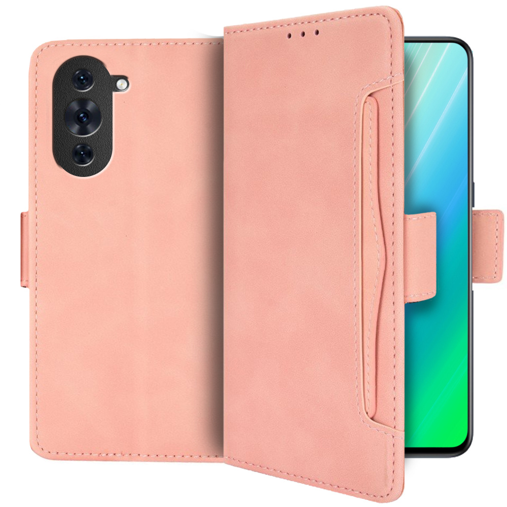 Klapphülle Für Huawei Nova 10 4g, Mit Kartenfach, Pink