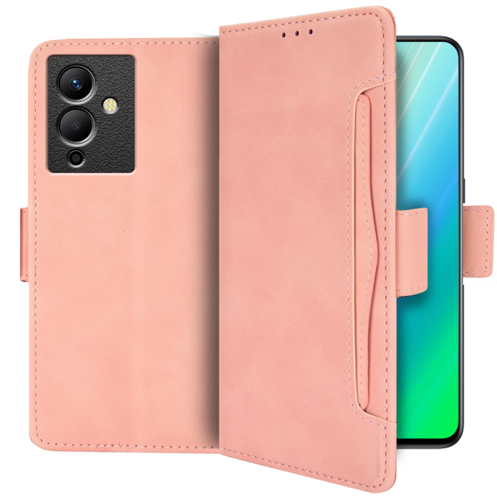Klapphülle Für Infinix Note 12 5g, Mit Kartenfach, Pink