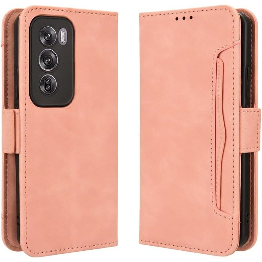 Klapphülle Für Oppo Reno 12 Pro, Mit Kartenfach, Pink