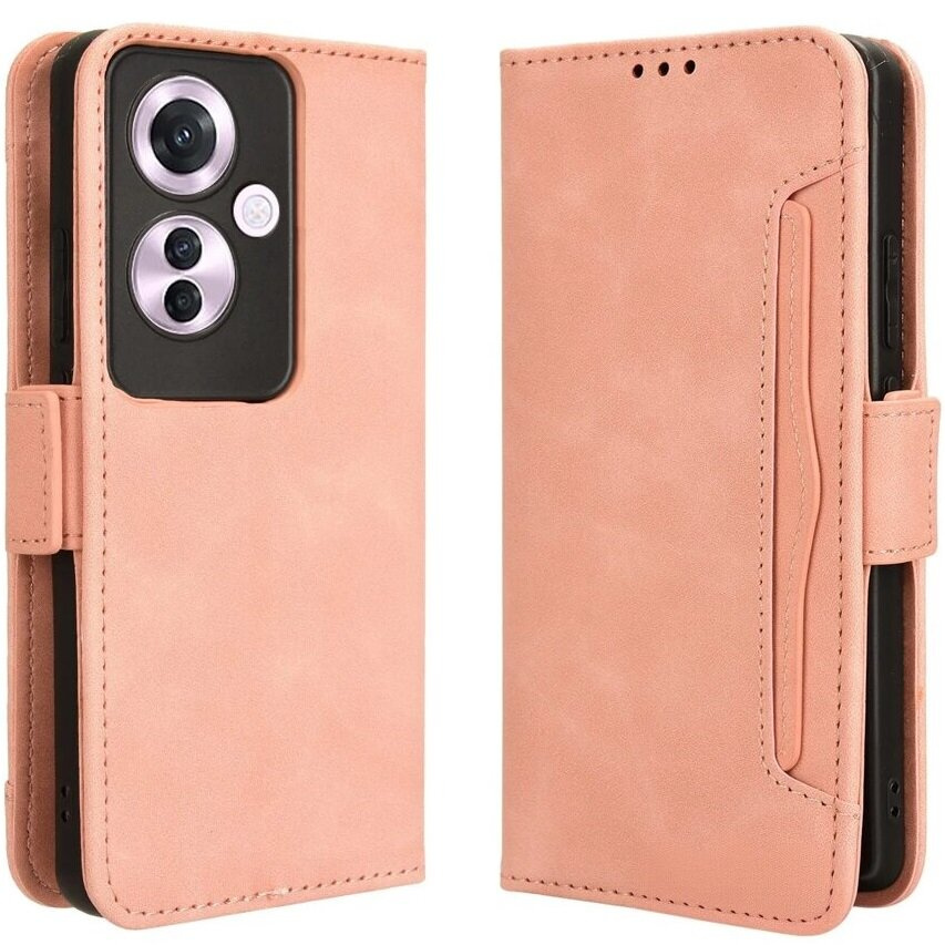 Klapphülle Für Oppo Reno 11f 5g, Mit Kartenfach, Pink