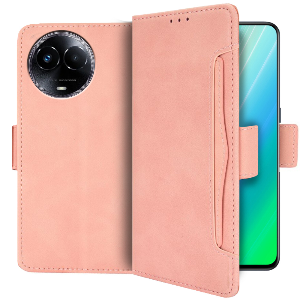 Realme 11 5g Klapphülle, Kartenfach, Pink