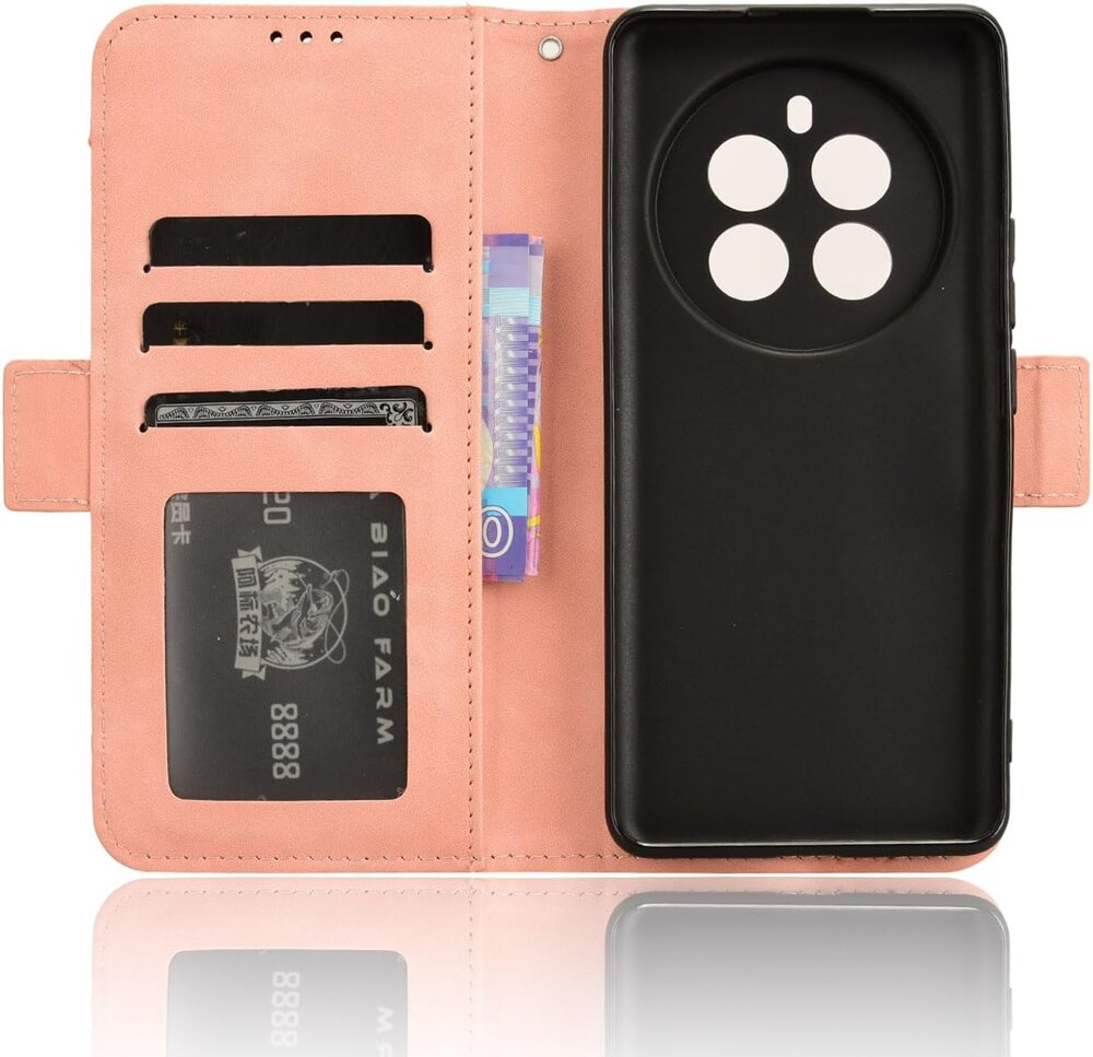 Realme 12+ Plus 5g Flip-hülle, Kartenfach, Pink