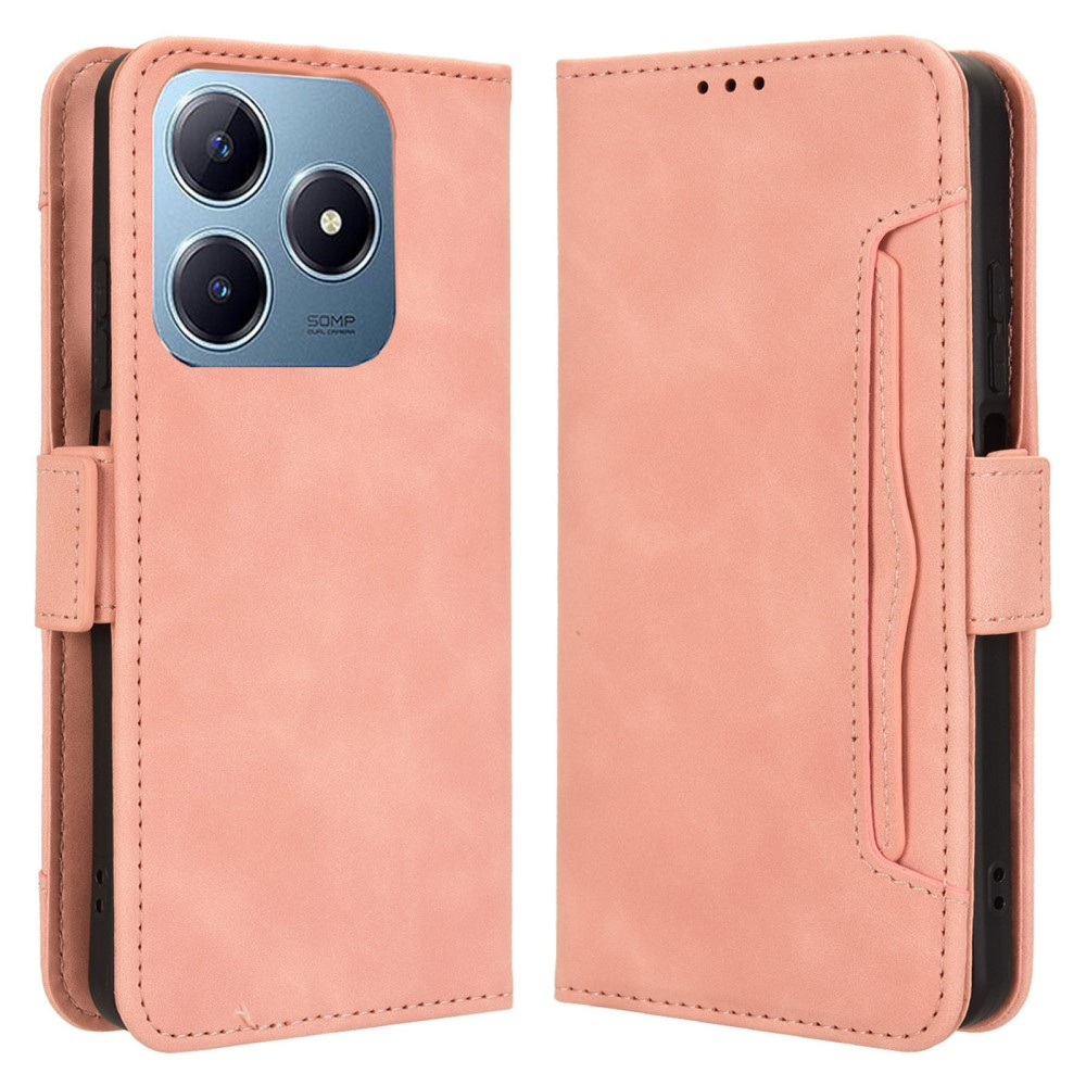 Realme C61 Flip Case, Kartenfach, Pink
