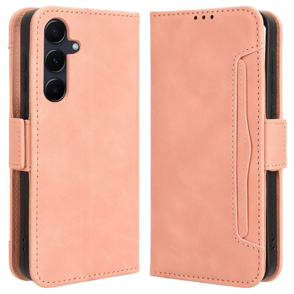 Klapphülle Für Samsung Galaxy A35 5g, Mit Kartenfach, Pink