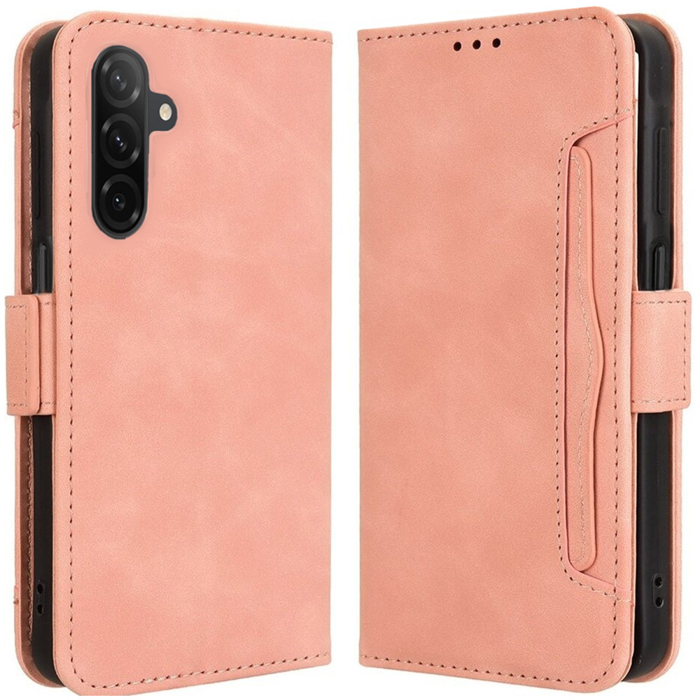 Klapphülle Für Samsung Galaxy A36 5g, Mit Kartenfach, Pink