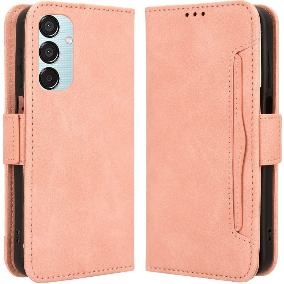 Klapphülle Für Samsung Galaxy M15 5g, Mit Kartenfach, Pink
