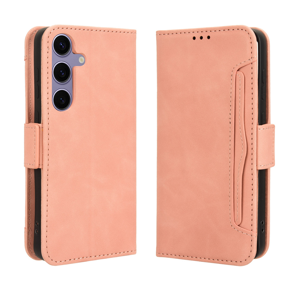 Klapphülle Für Samsung Galaxy S25 Fe, Mit Kartenfach, Pink