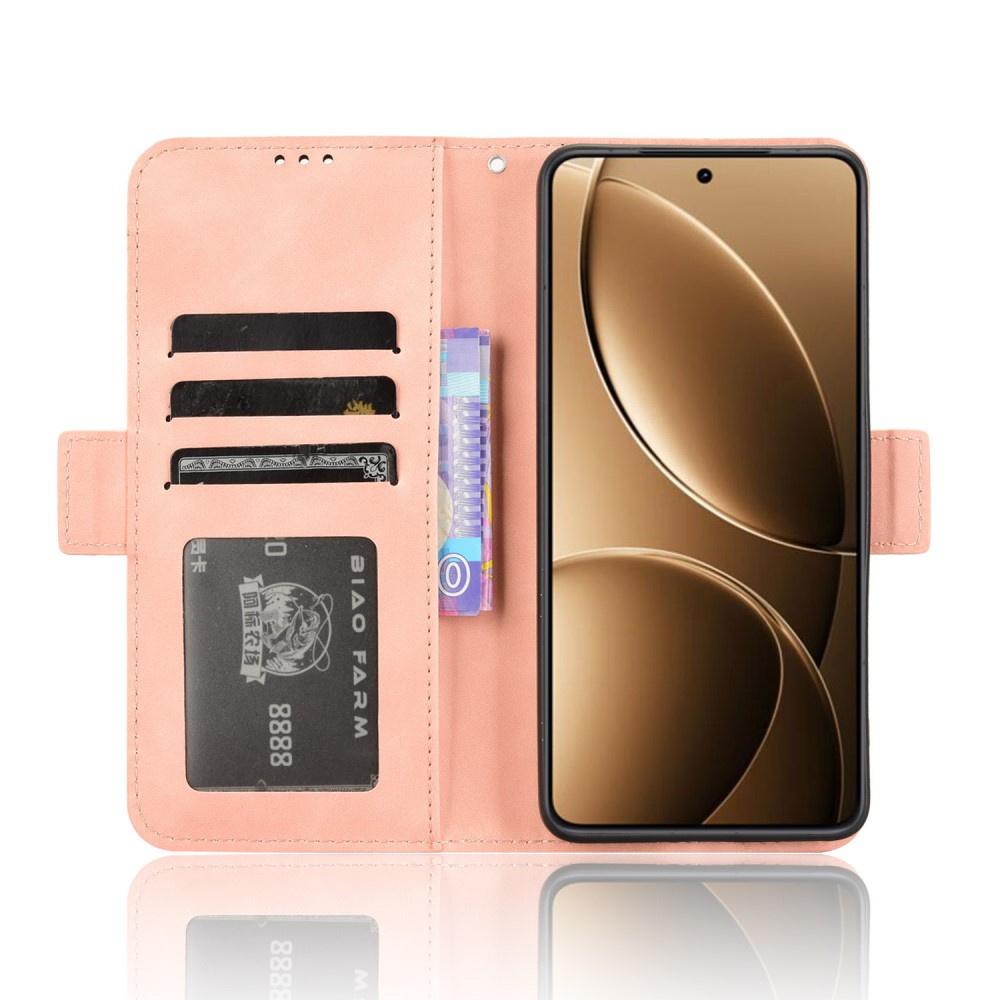 Klapphülle Für Xiaomi Poco F7 Pro, Mit Kartenfach, Pink