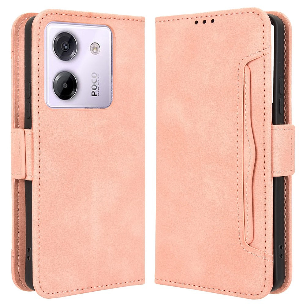 Klapphülle Für Xiaomi Poco M7 Pro 5g, Mit Kartenfach, Pink