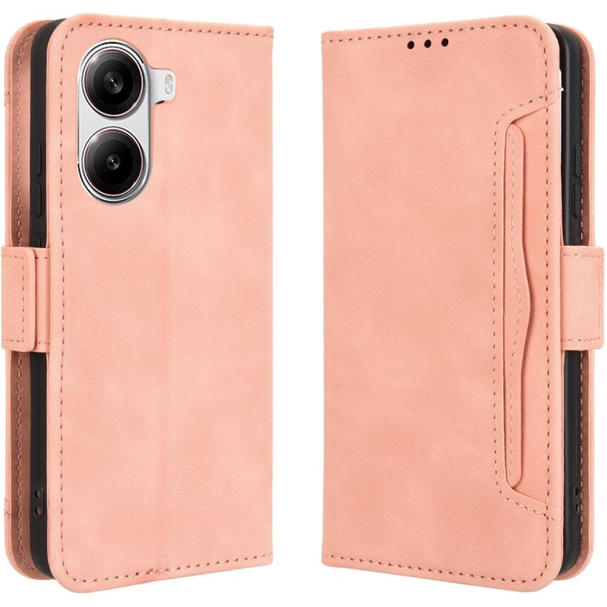 Klapphülle Für Xiaomi Poco X7 Pro 5g, Mit Kartenfach, Pink