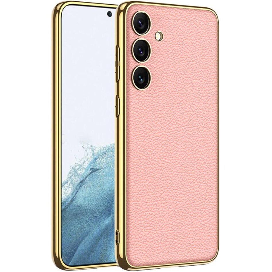 Samsung Galaxy S24 Hülle, Gkk Leder, Rosa
