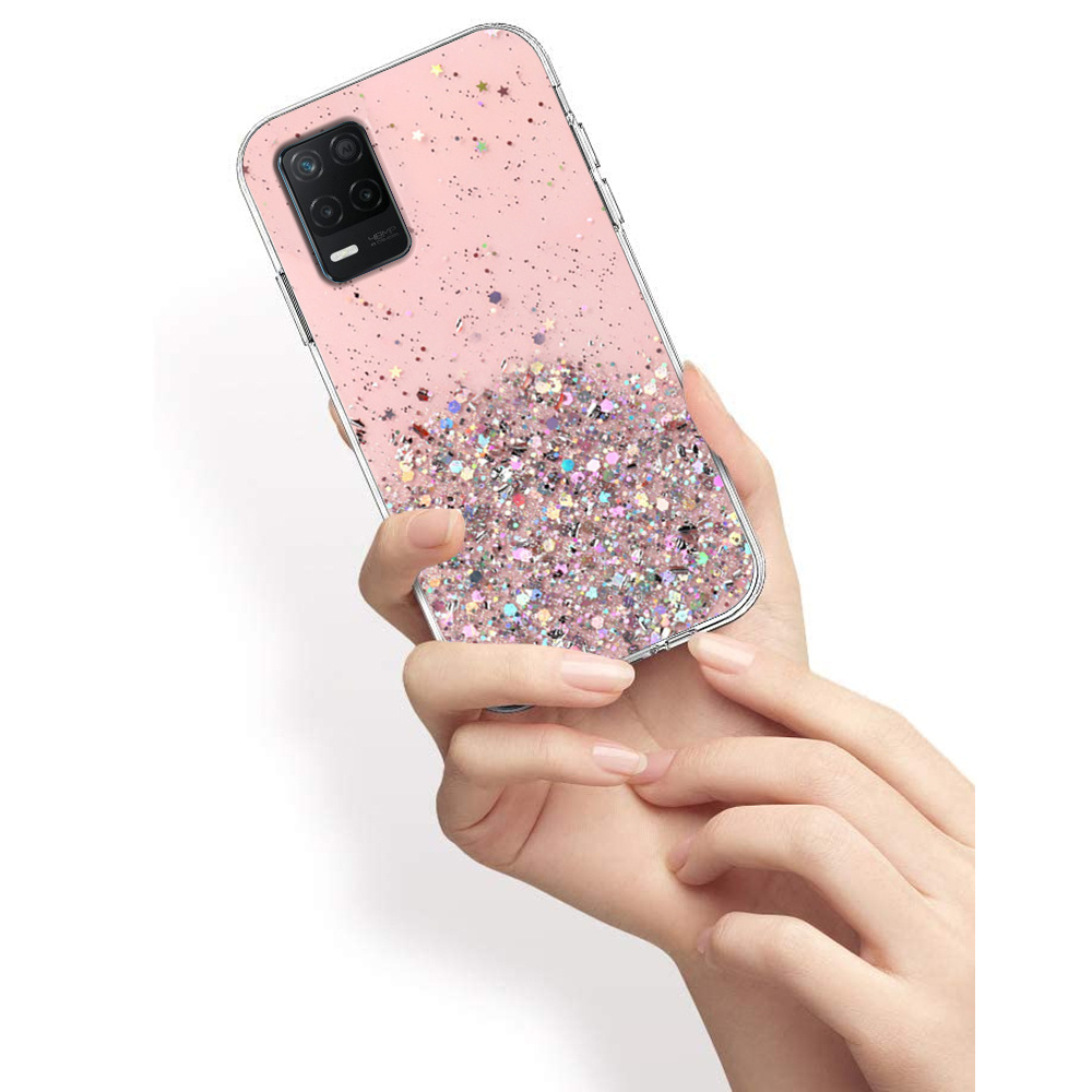 Realme 8 5g Hülle, Glitzernd, Pink