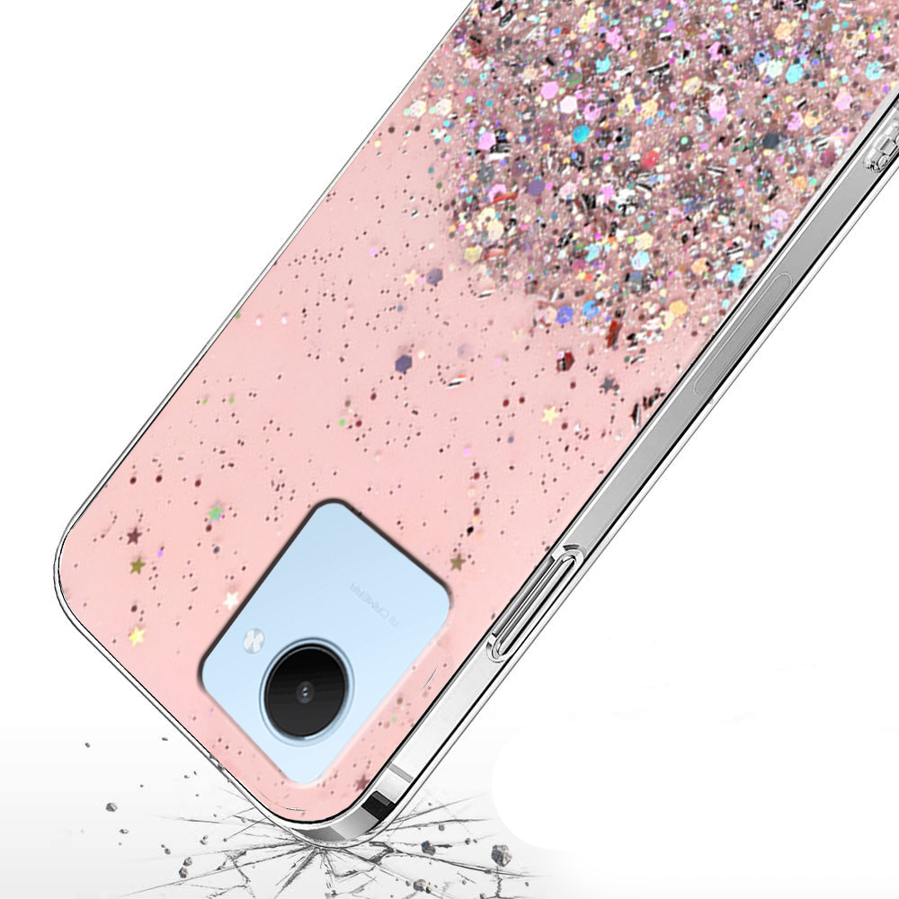 Realme C30 / Narzo 50i Prime Hülle, Glitzernd, Pink