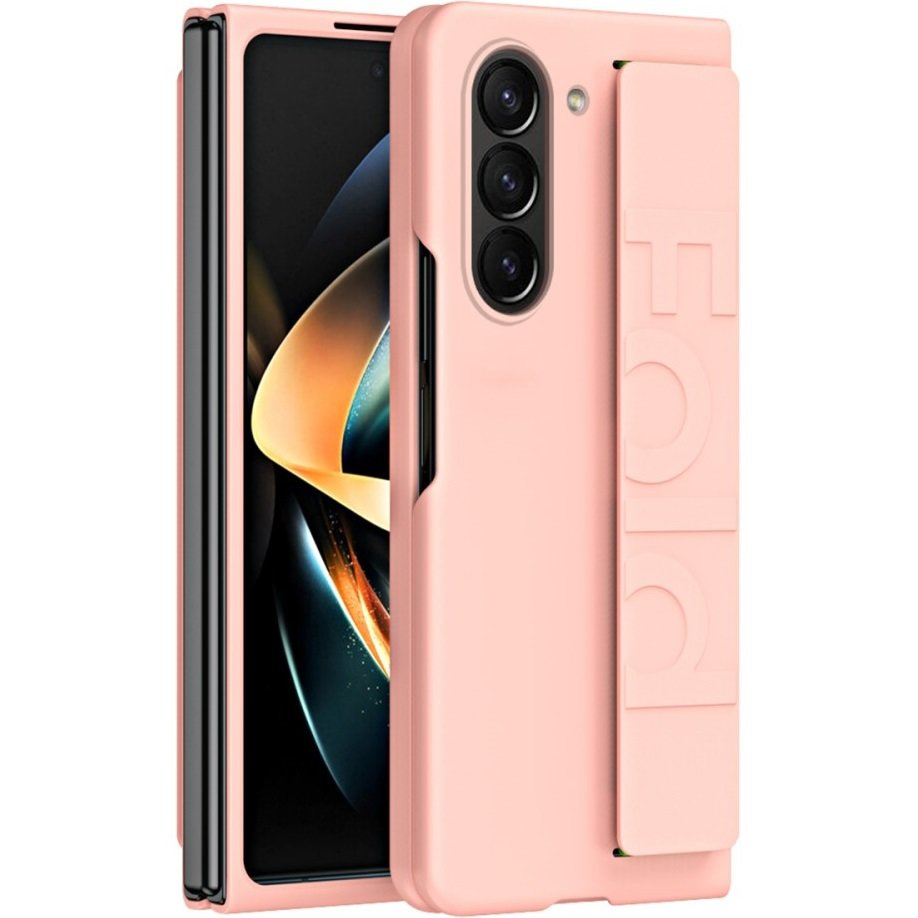 Schutzhülle Für Samsung Galaxy Z Fold5 5g, Mit Griff, Pink