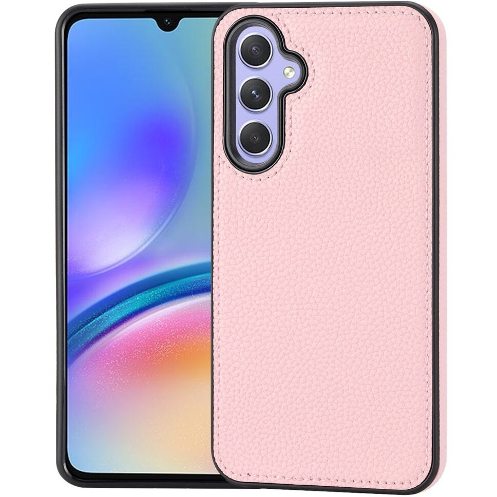 Lychee Lederhülle Für Samsung Galaxy A05s, Rosa