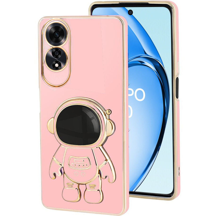 Oppo A60 Hülle, Astronaut, Pink