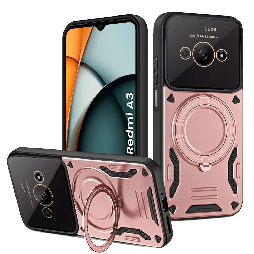 Schutzhülle Mit Magnetring Für Xiaomi Redmi A3, Pink