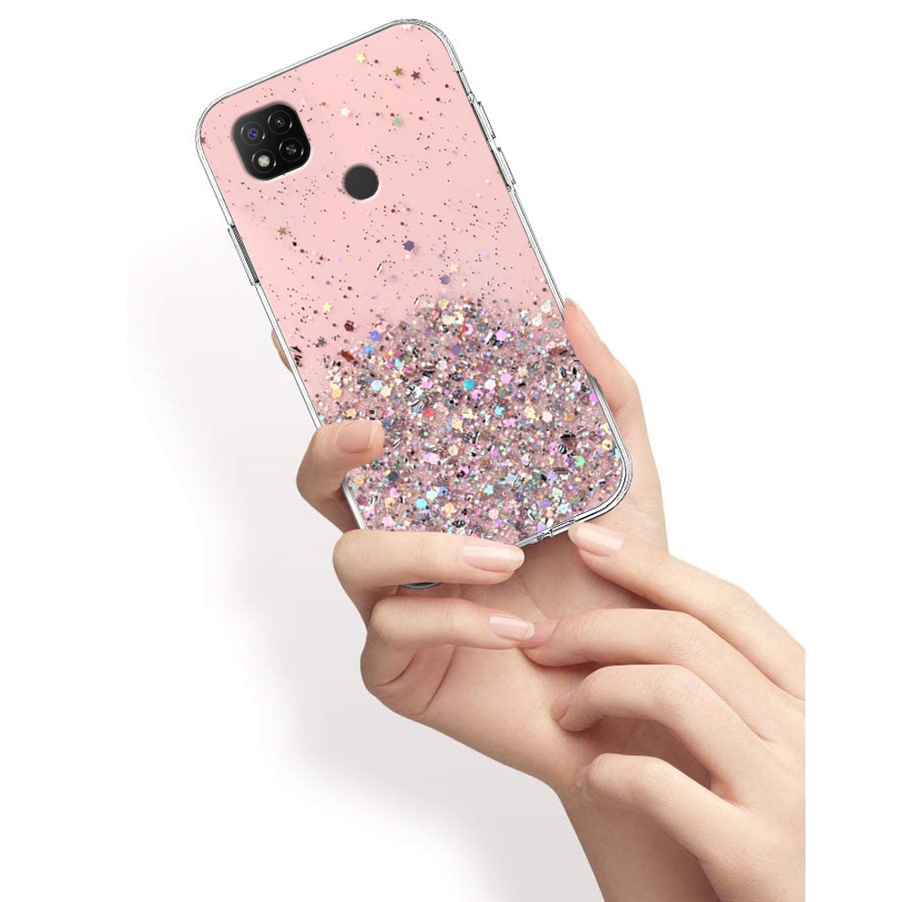 Schutzhülle Für Xiaomi Redmi 9c, Glitzernd, Pink