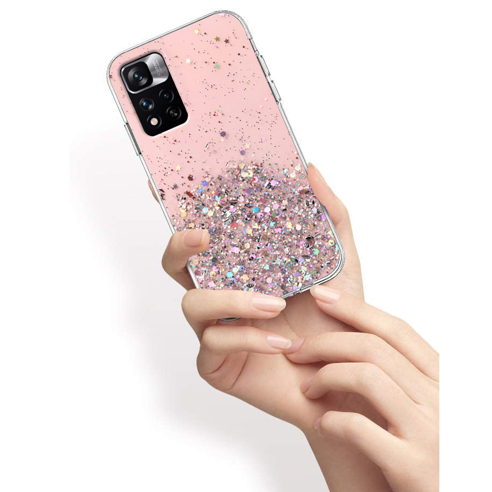 Schutzhülle Für Xiaomi Redmi Note 11 Pro 4g/5g, Glitzernd, Pink