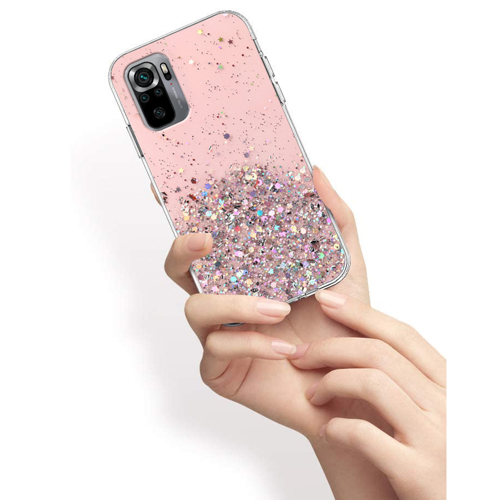 Schutzhülle Für Xiaomi Redmi Note 10/10s, Glitzernd, Pink