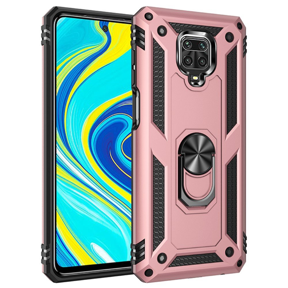 Gepanzerte Schutzhülle Für Xiaomi Redmi Note 9s / 9 Pro, Nox Case Ring, Pink