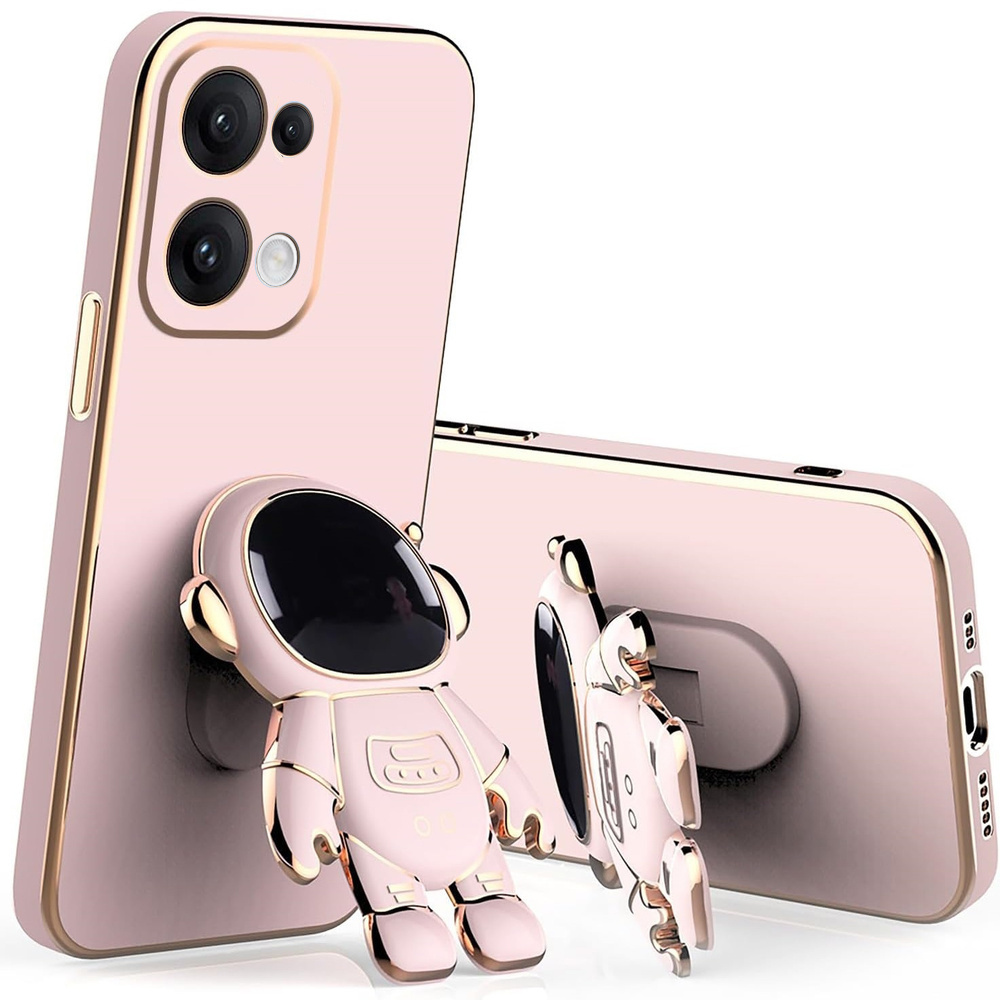 Oppo Reno 13 Hülle, Astronaut, Pink
