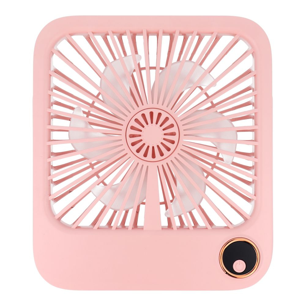 Tischventilator W30 Mit Verstellbarem Standfuß, Rosa