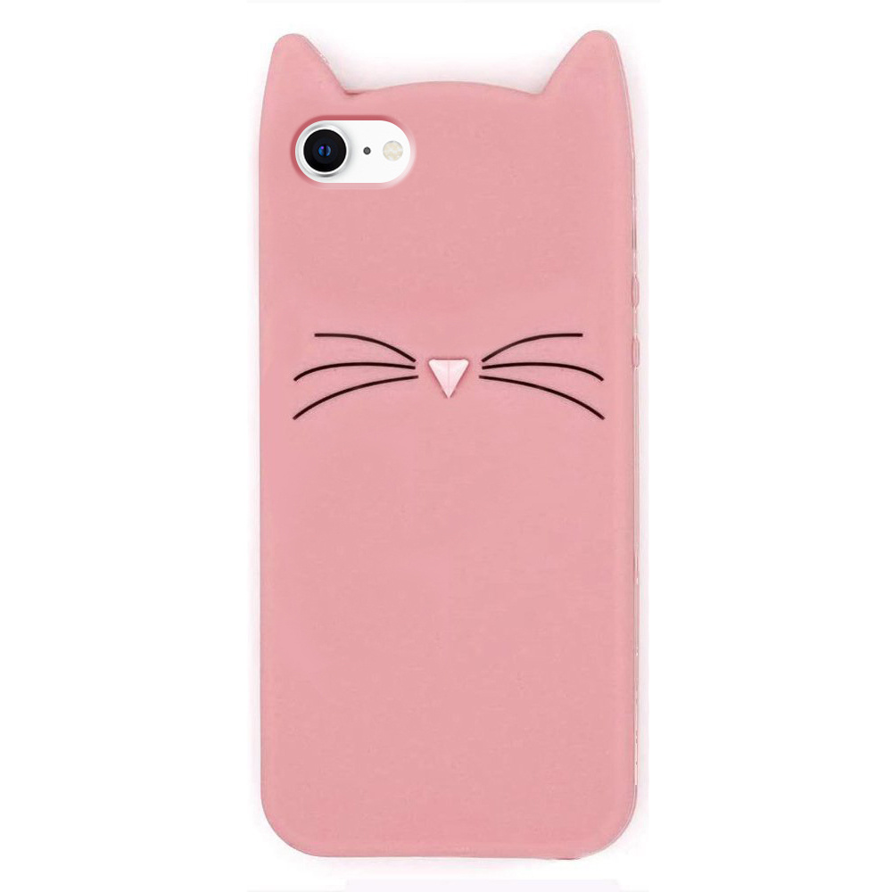 3d-katzenhülle Für Iphone 7/8/se 2020/se 2022, Pink