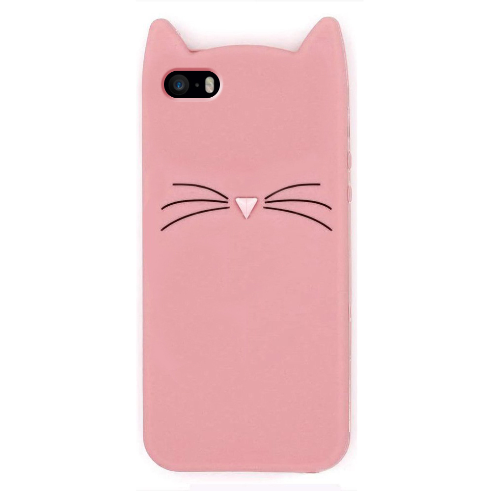 3d-katzenhülle Für Iphone 5/5s, Pink