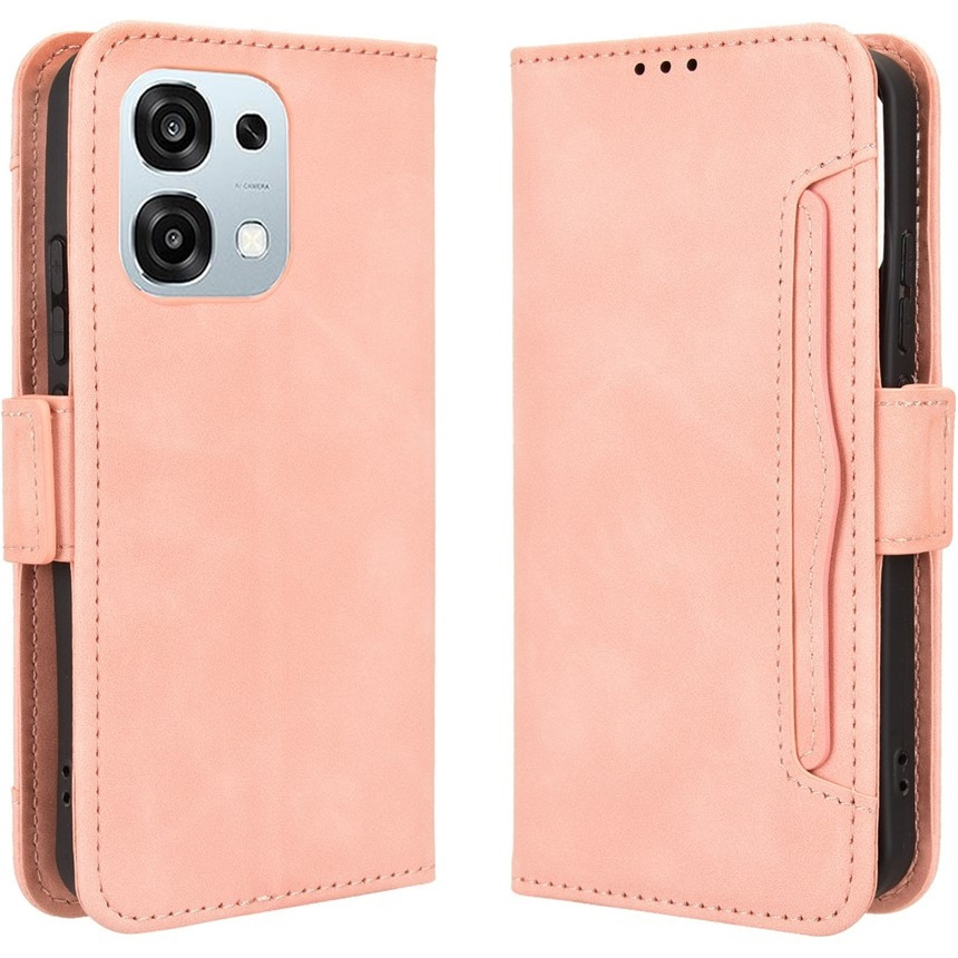 Klapphülle Für Oppo A6 Pro 5g, Mit Kartenfach, Pink