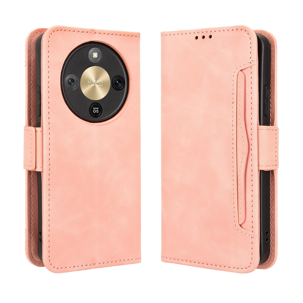 Klapphülle Für Honor Magic 8 Lite, Mit Kartenfach, Pink