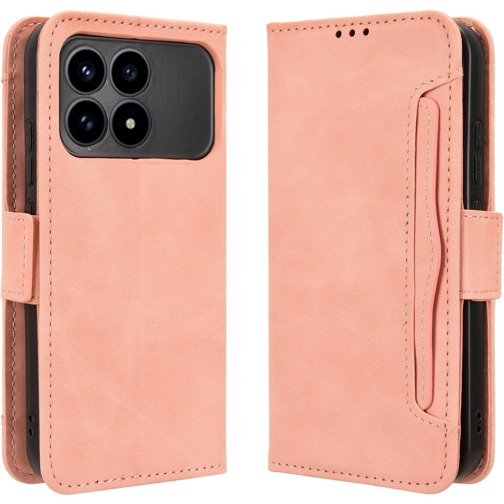 Klapphülle Für Xiaomi Poco F8 Pro, Mit Kartenfach, Pink