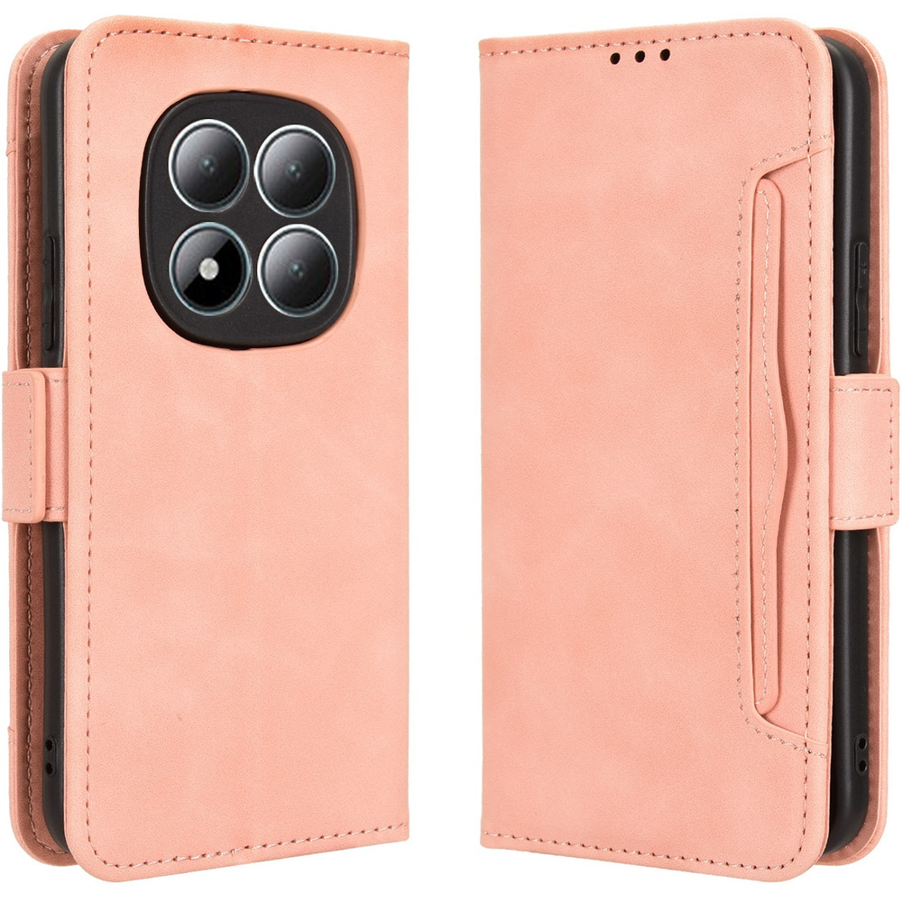 Klapphülle Für Xiaomi Redmi Note 15 Pro 5g, Mit Kartenfach, Pink