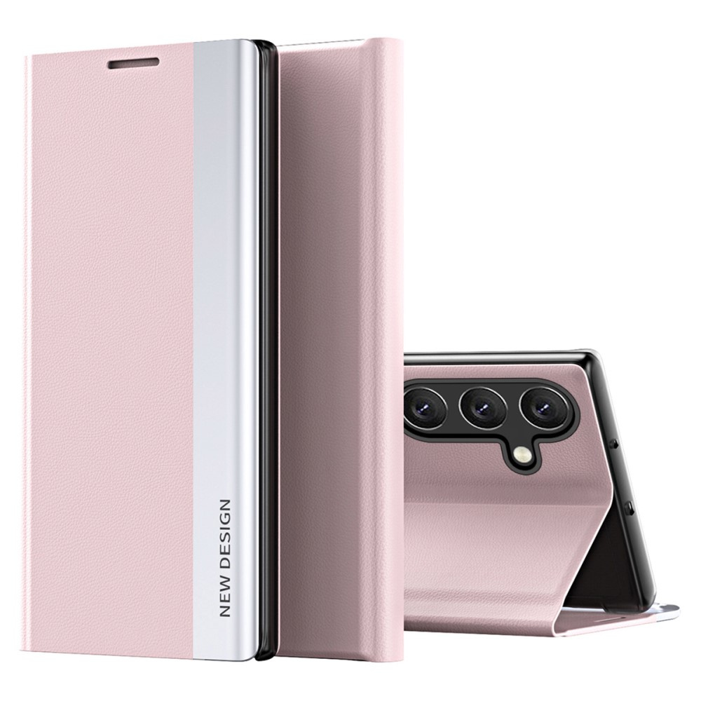 Samsung Galaxy S24 Fe Flip-hülle, Seitlich Magnetisch, Pink