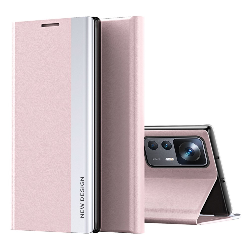 Klapphülle Für Xiaomi 12t / 12t Pro, Seitlich Magnetisch, Pink