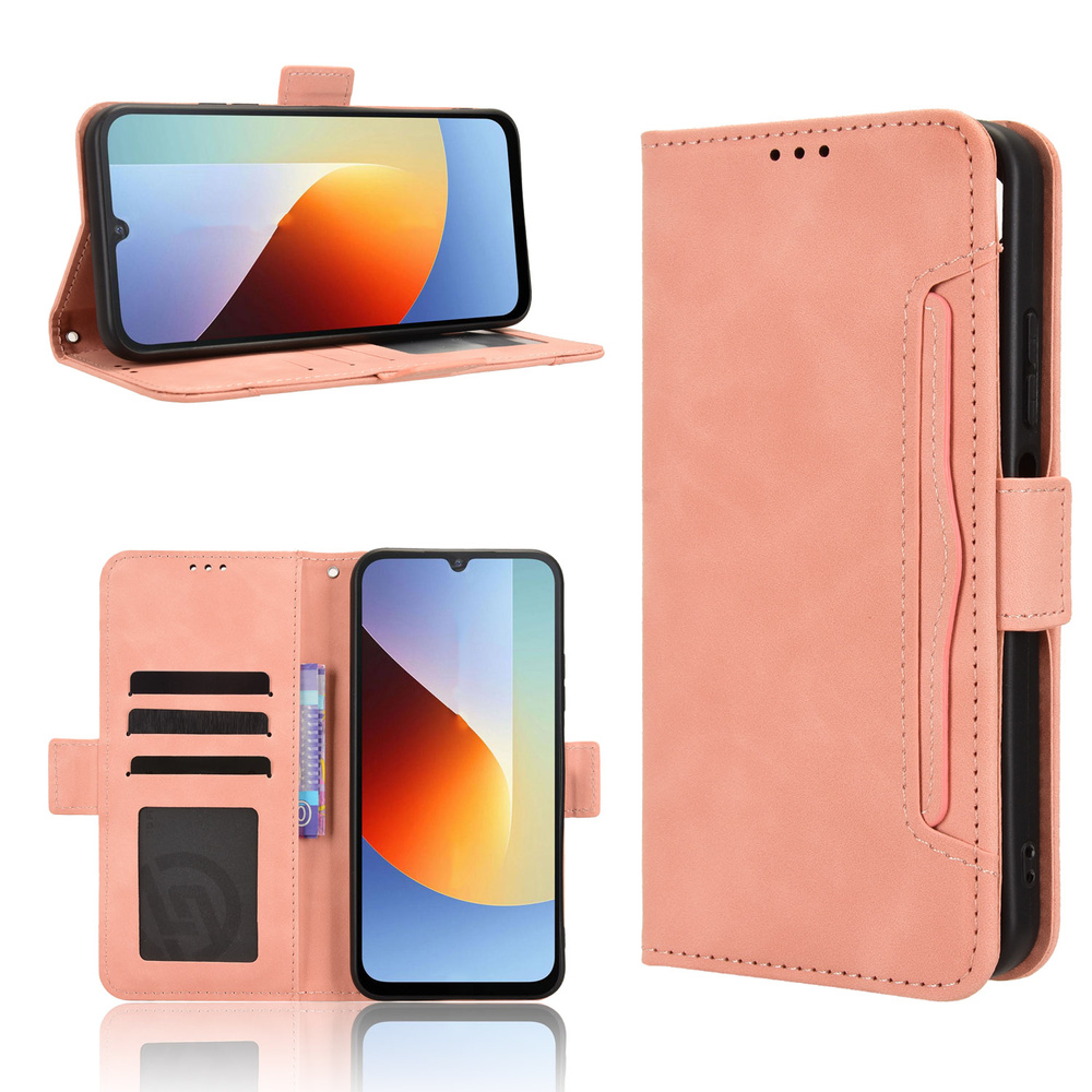 Klapphülle Für Xiaomi Redmi A7 Pro, Mit Kartenfach, Pink