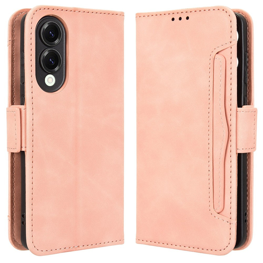 Klapphülle Für Samsung Galaxy S25 Edge, Mit Kartenfach, Pink