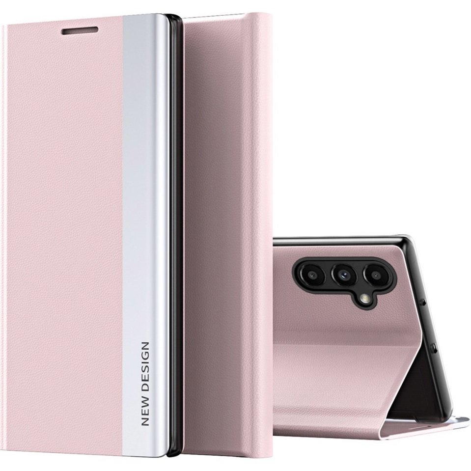 Samsung Galaxy A14 4g/5g Klapphülle, Seitlich Magnetisch, Pink