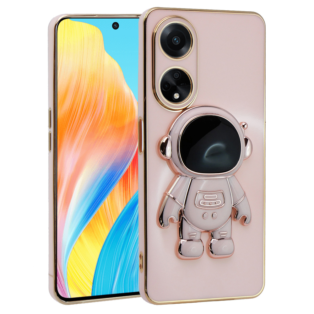 Hülle Für Oppo A38 / A18, Astronaut, Pink