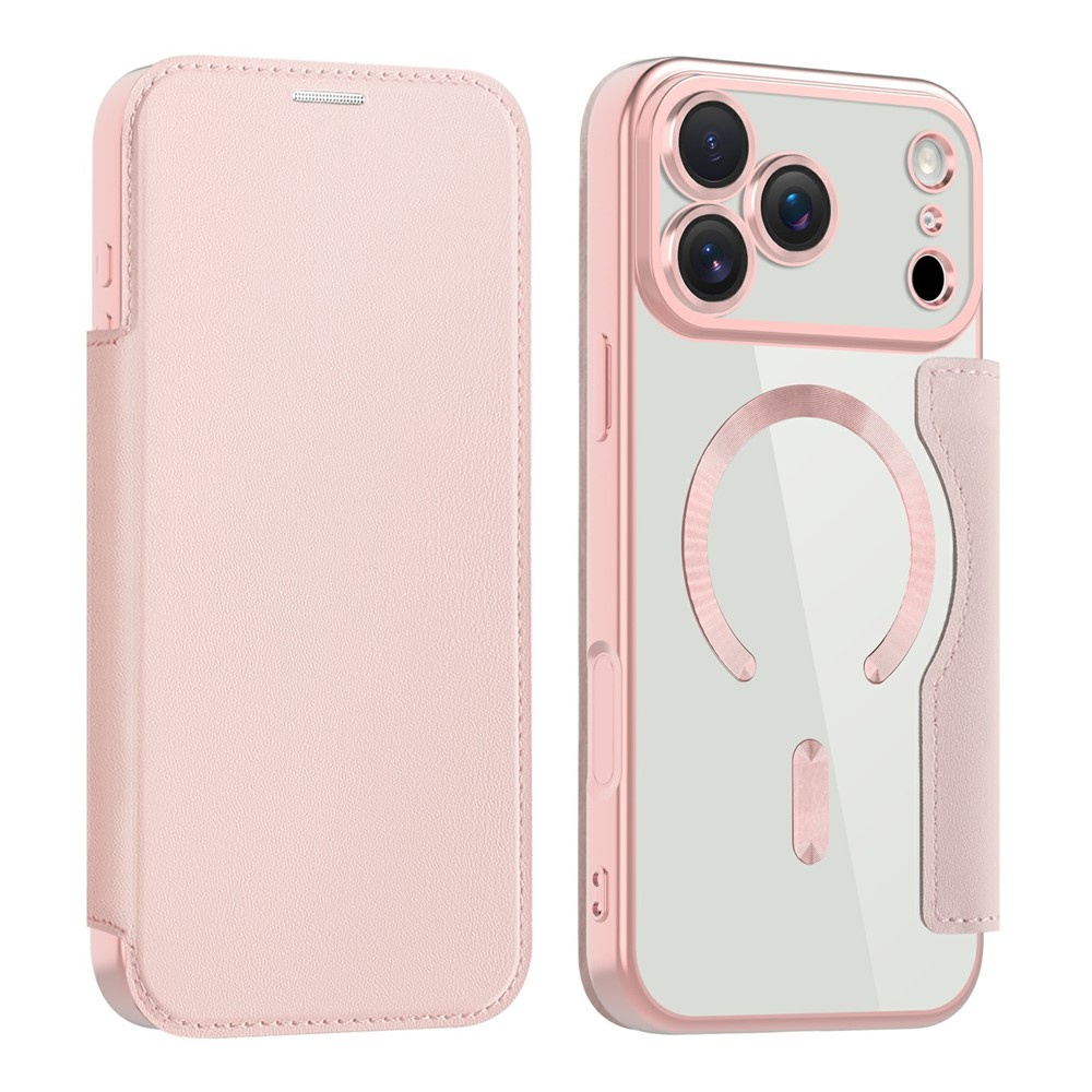 Iphone 17 Pro Flip Case, Rfid Wallet Magsafe Mit Kameraschutz, Pink