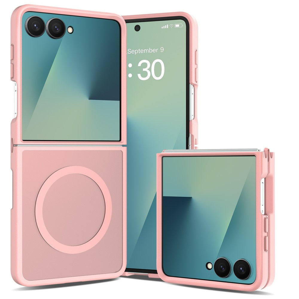 Rauchfarbene Schutzhülle Für Samsung Galaxy Z Flip 8, Skin Touch, Mit Magsafe, Pink
