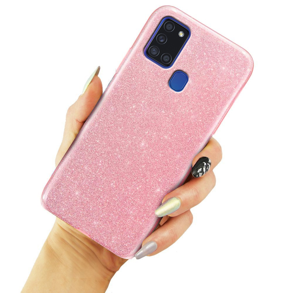 Glitzerhülle Für Samsung Galaxy A21s, Pink