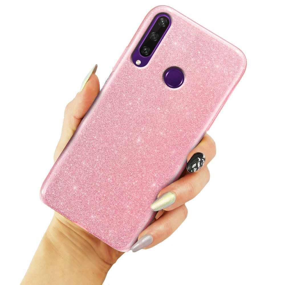 Glitzerhülle Für Huawei Y6p, Pink