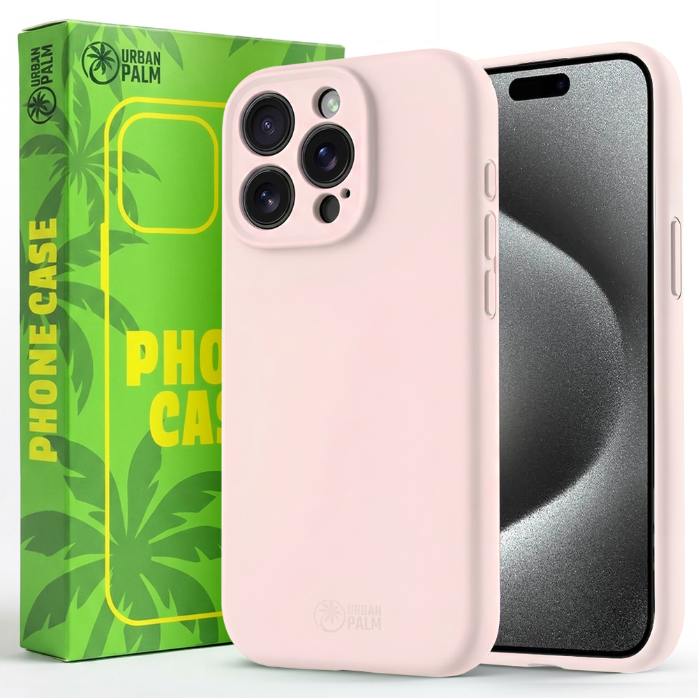 Urbanpalm Iphone 15 Pro Silikonhülle Für Magsafe, Puderrosa