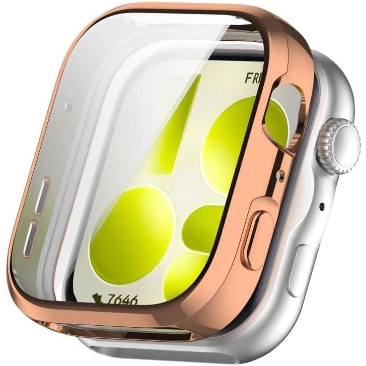 2-in-1-hülle Mit Displayschutzfolie Für Huawei Watch Fit 5 Pro, Roségold