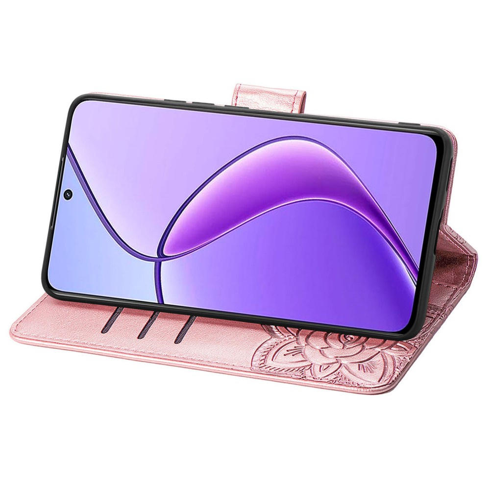 Realme 12 Butterfly Flip Case, Roségold